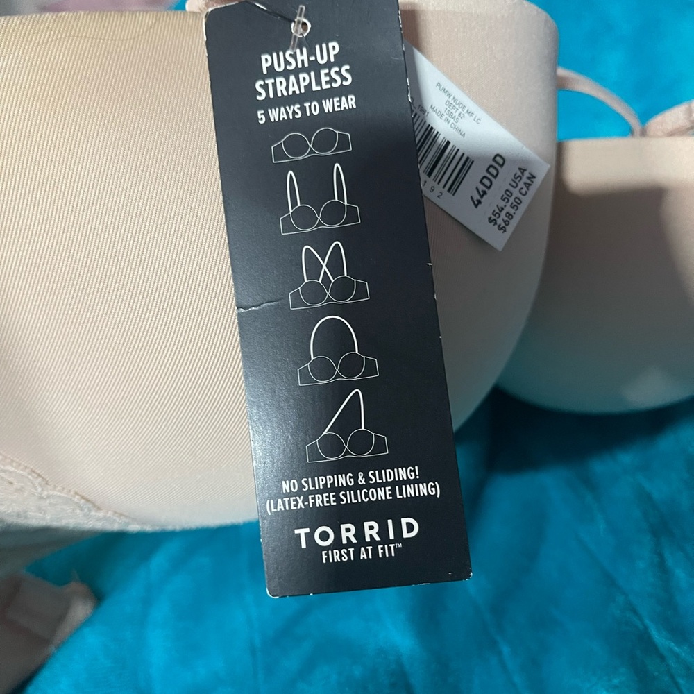 Torrid Push-Up Strapless Bra - Cream
